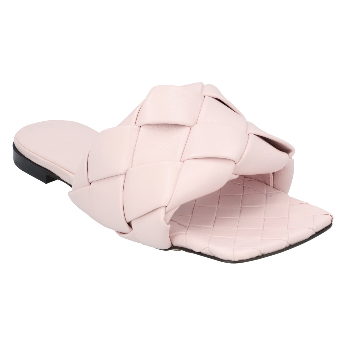 Bottega Veneta Lido Flat Sandal Pink In Pink