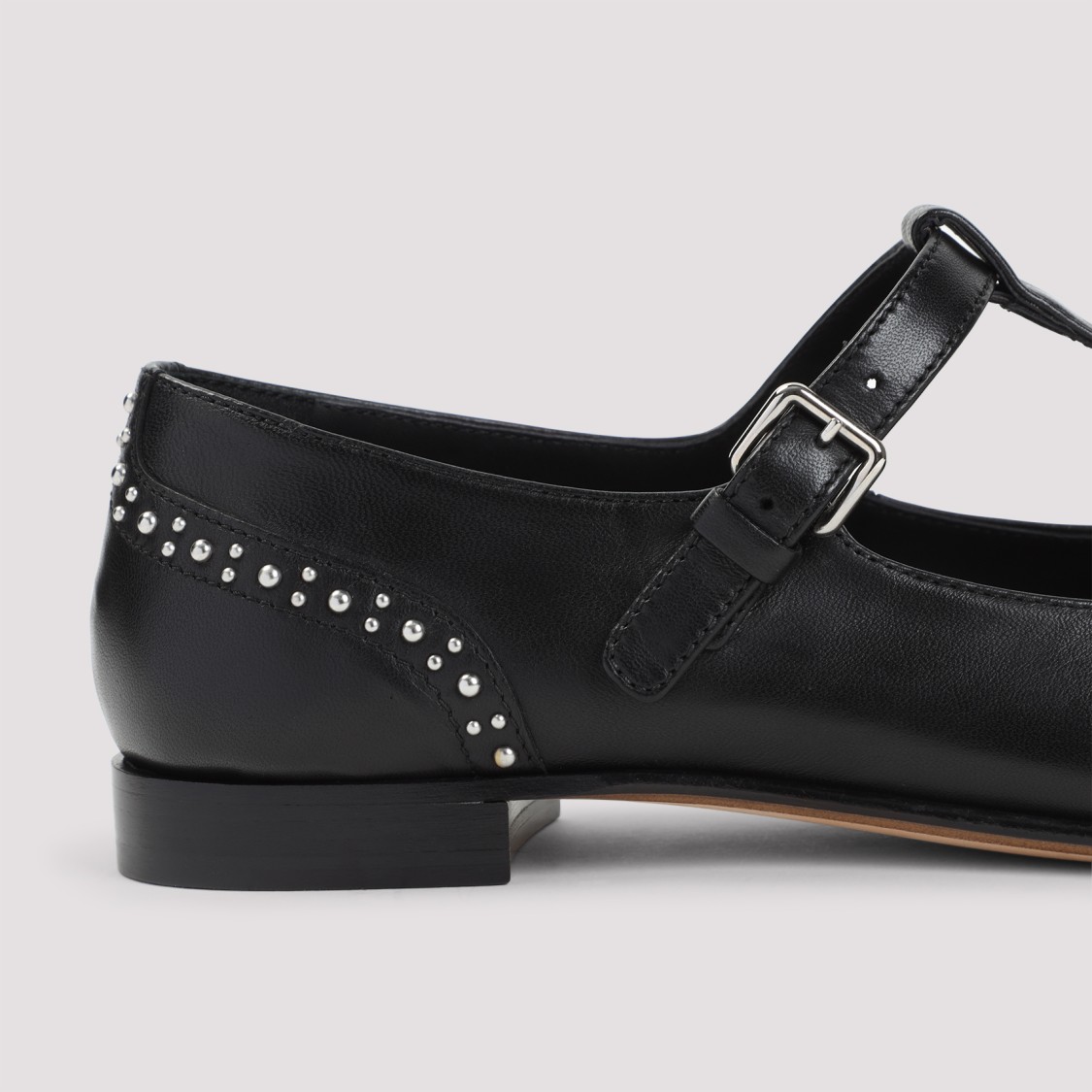 Church's Opal Studded Leather Mary Jane Brogues In Black