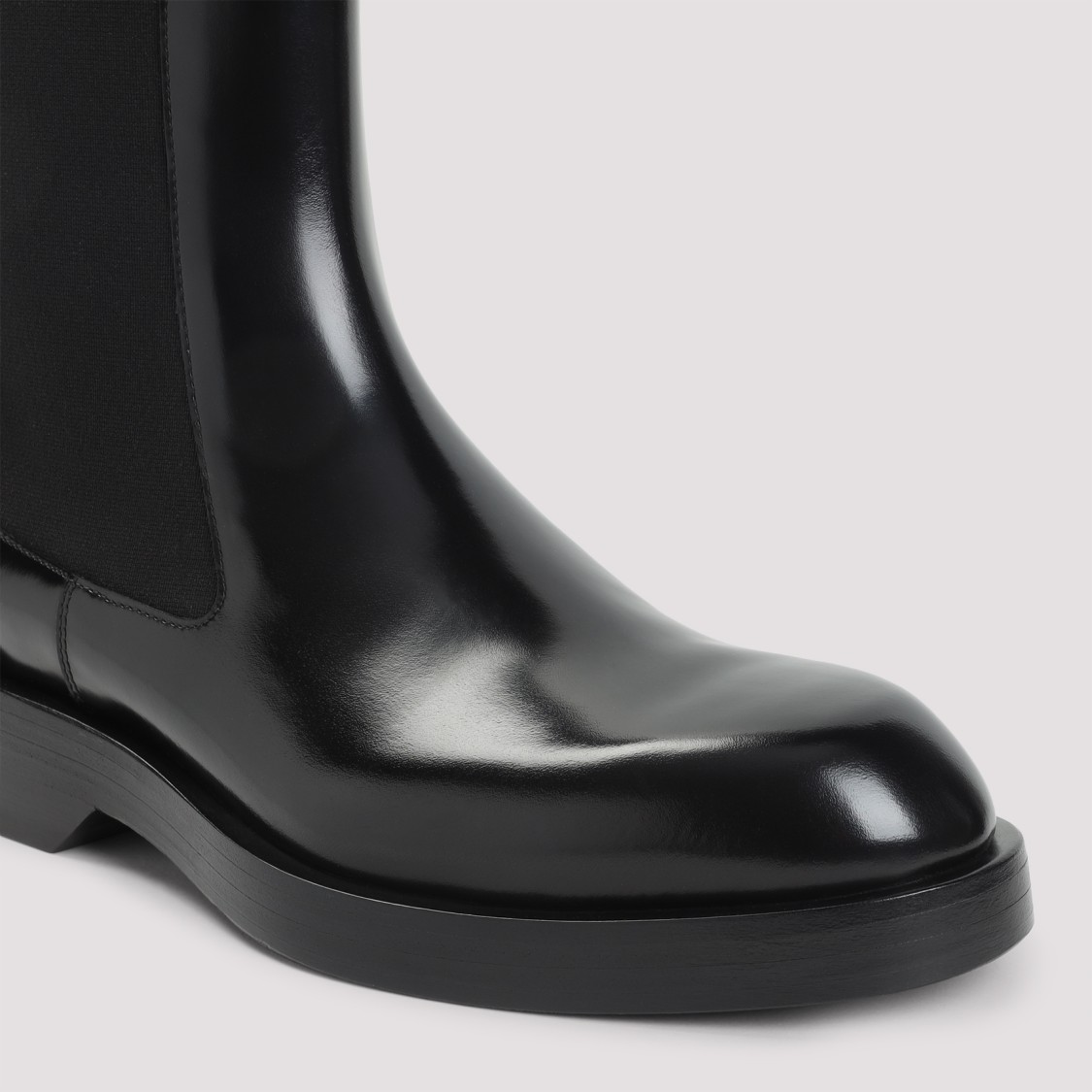 Jil Sander Calf Leather Chelsea Boots In Black