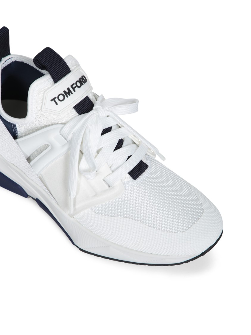 Tom Ford Two-tone Jago Sneakers In White