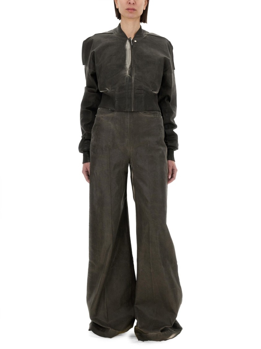 Shop Rick Owens Drkshdw Drkshdw By Rick Owens "dirt Cooper" Denim Pants In Grey