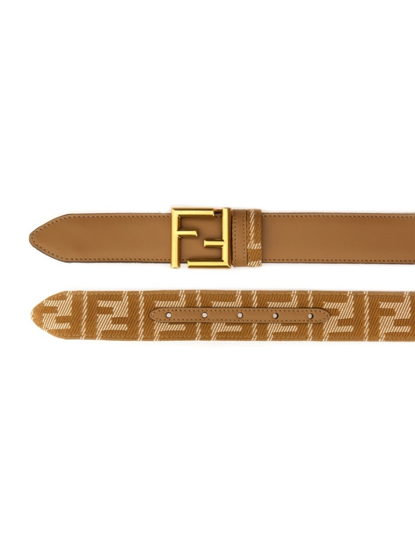 Shop Fendi Brown Leather Belt