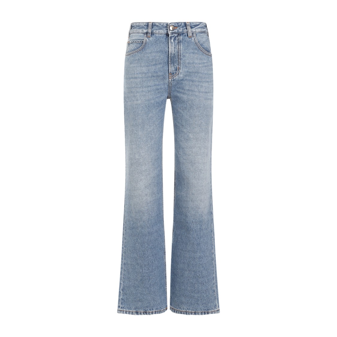 デニム・ジーパン CHLOE COTTON JEANS Chloé Foggy Blue Cotton Jeans in Blue | THE LIST