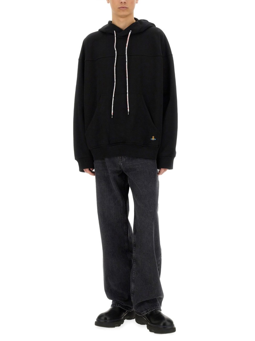 Shop Vivienne Westwood "orb" Sweatshirt In Black