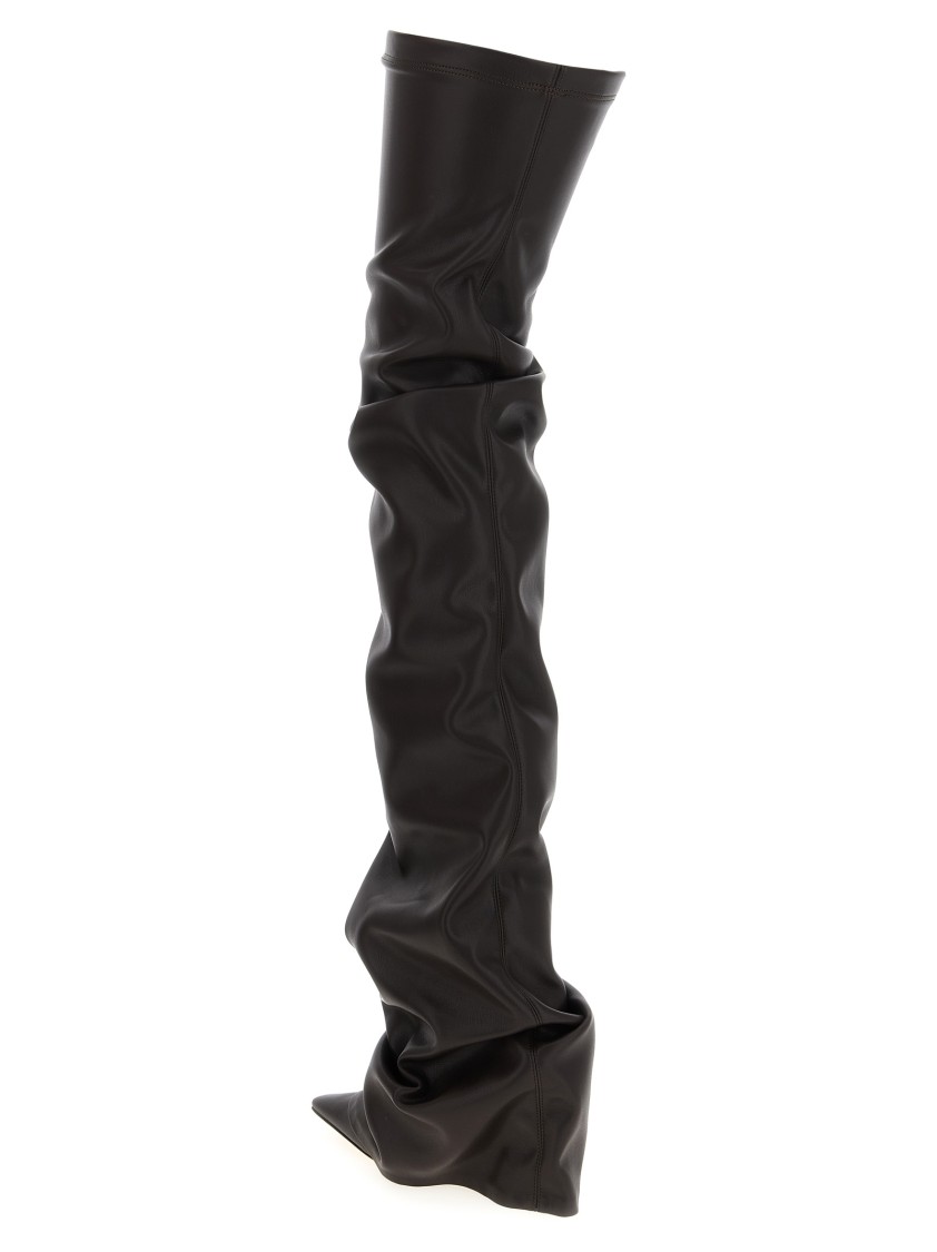 Attico Robin Over The Knee Boot In Black