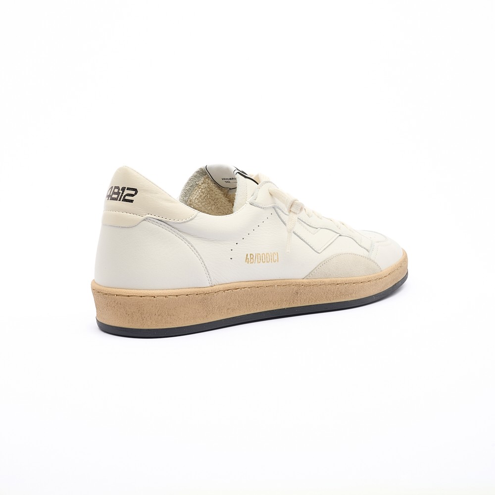 4b12 Total Leather Men's Sneakers In Neutral