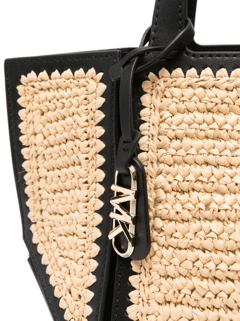 Michael Kors Jordi Small Hand-crocheted And Leather Tote Bag