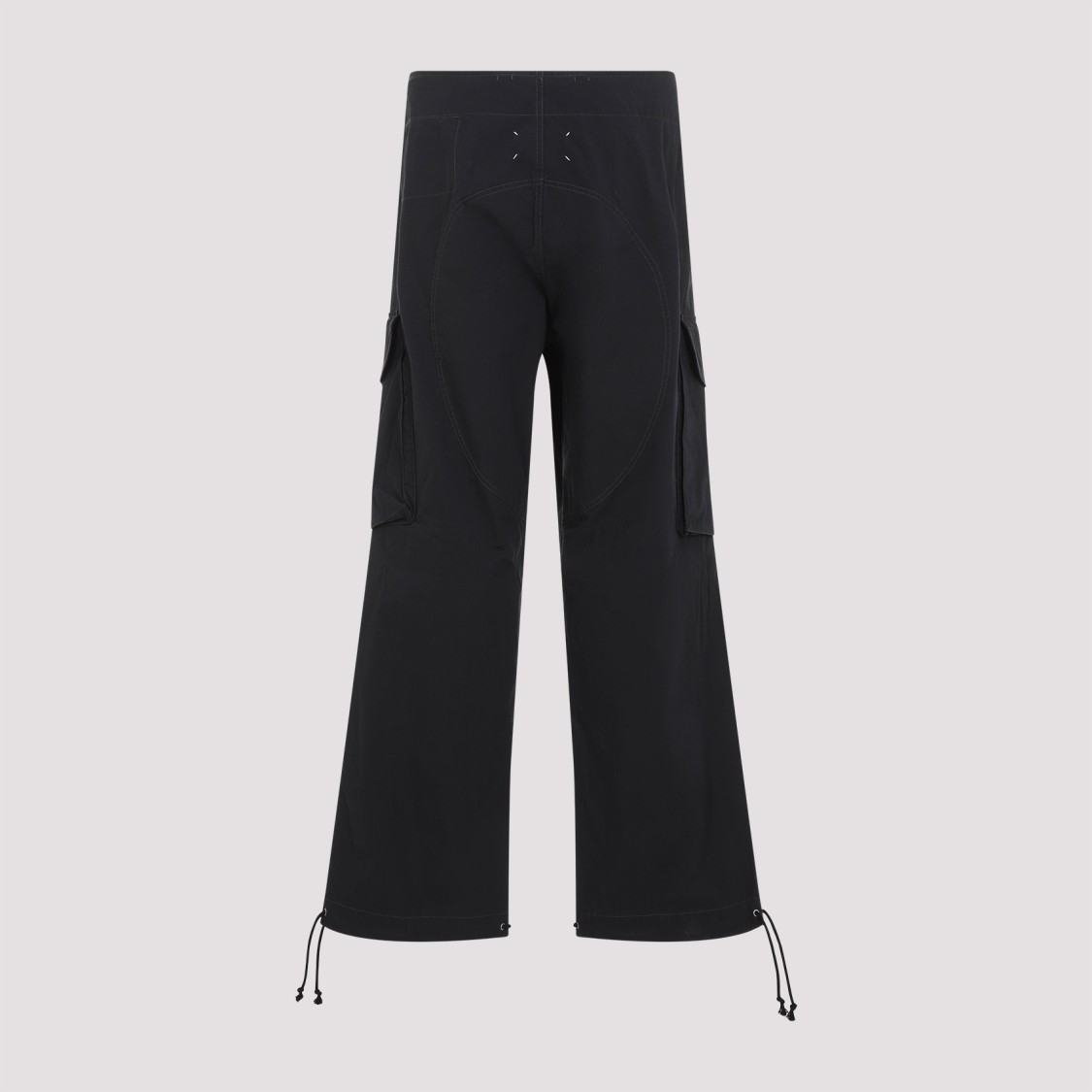 Shop Maison Margiela Relaxed-fit Black Cargo Pants