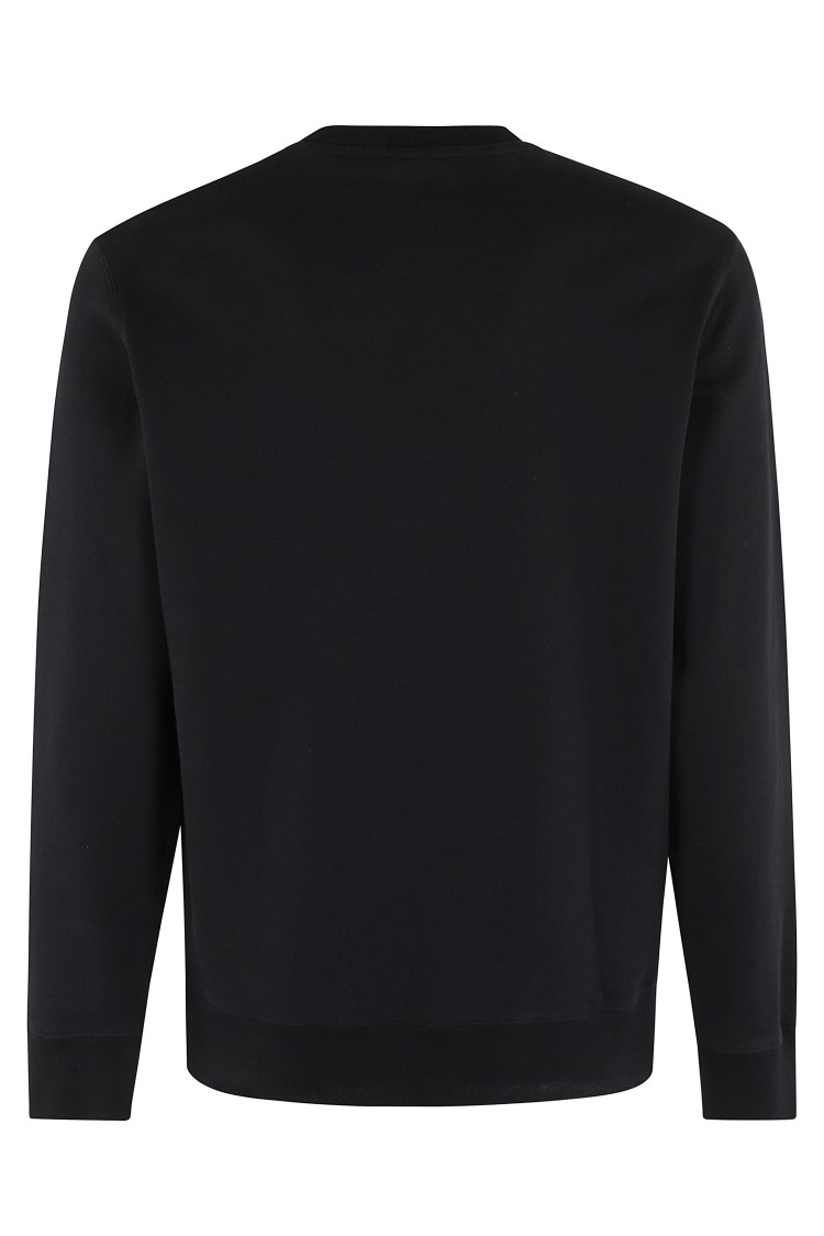 Shop Maison Kitsuné Fox Head Patch Regular Sweatshirt In Black