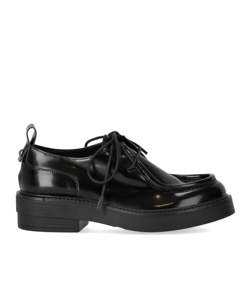 Strategia Black Lace-up Shoe