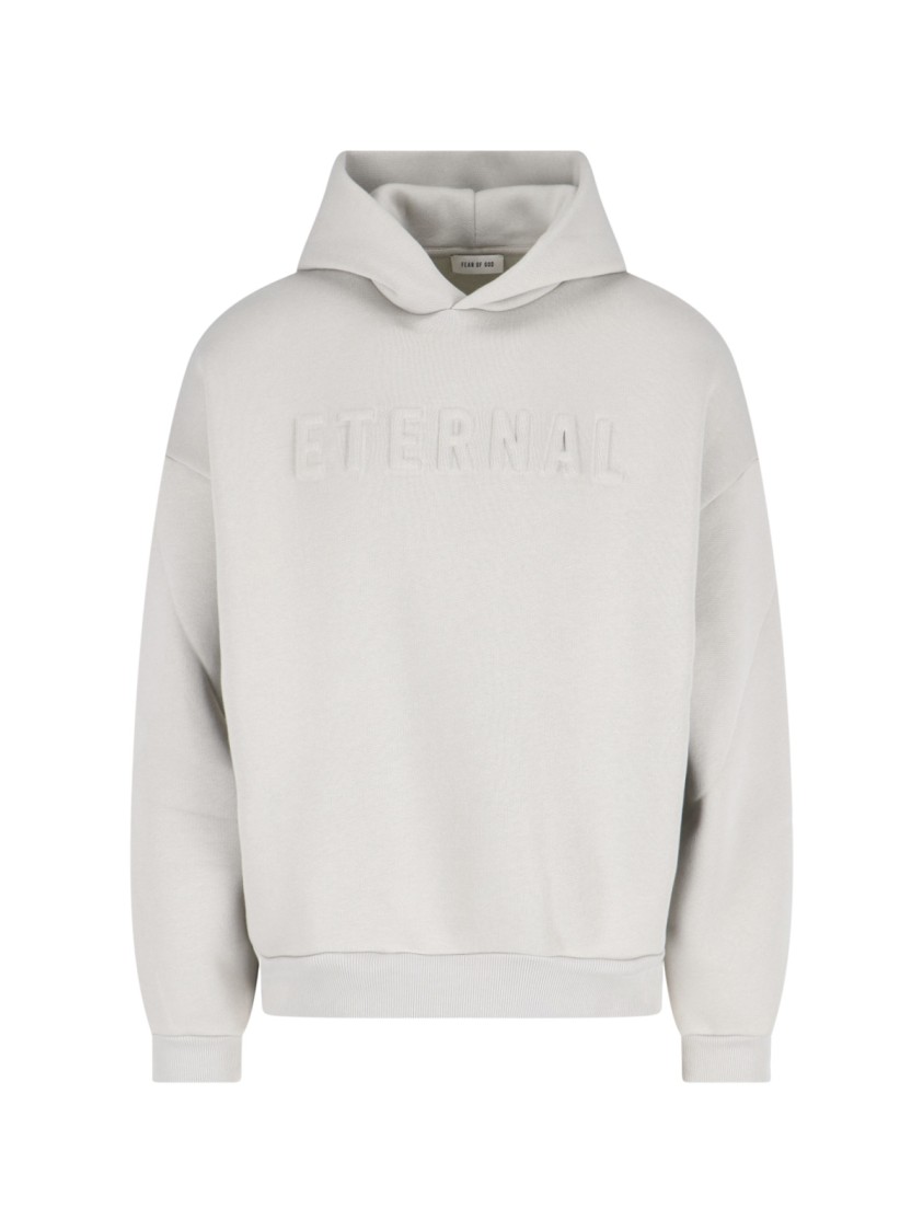 FEAR OF GOD FEAR OF GOD RELAXED FIT GREY HOODIE