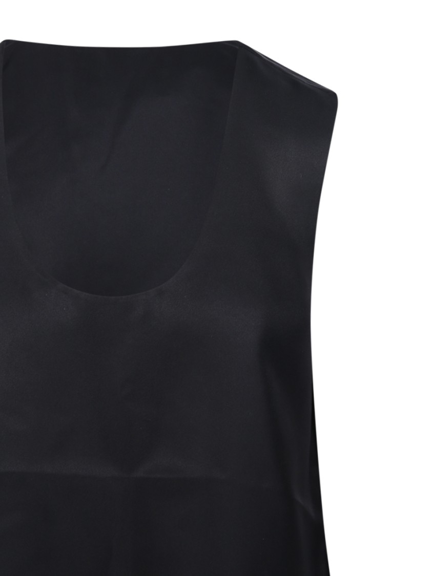 Shop Rohe Róhe Scoop-neck Top In Black