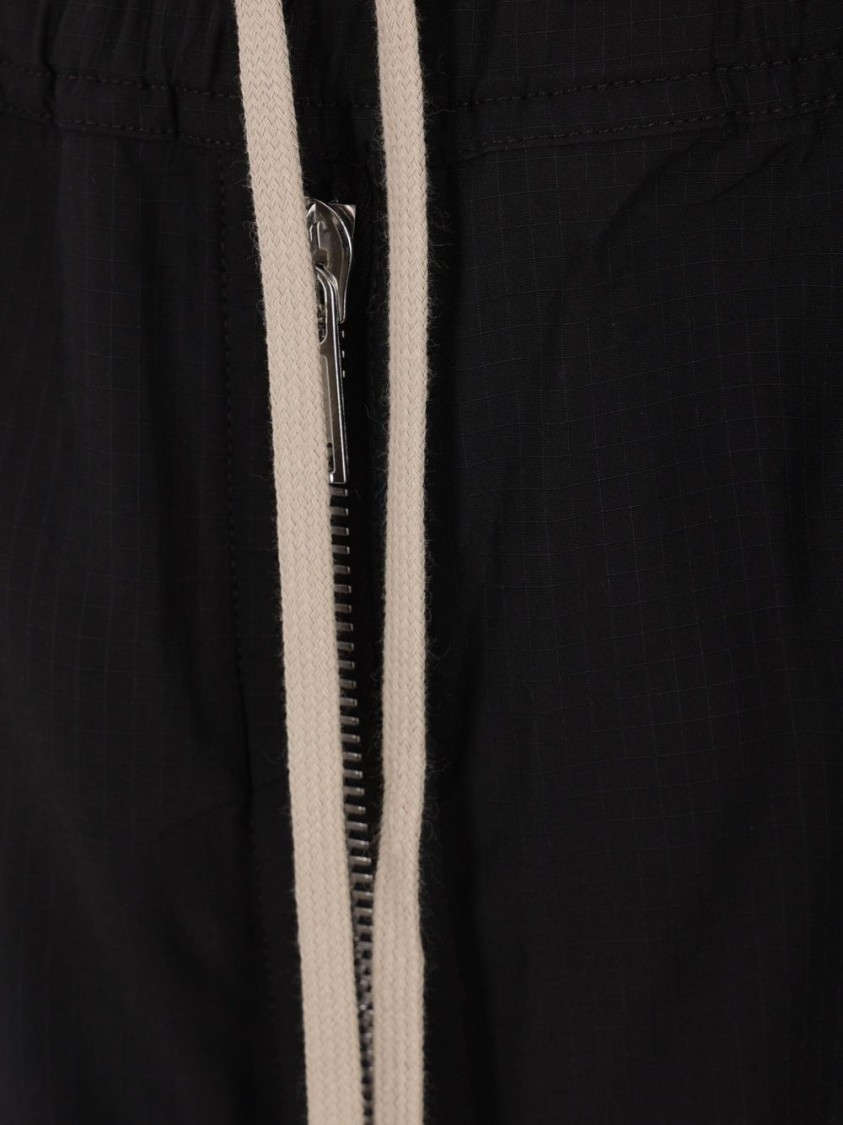 Drkshdw Relaxed Fit Black Shorts With Elasticated Drawstring And Cargo Pockets