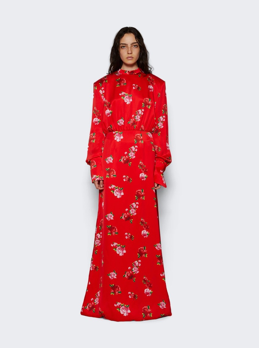 Shop Magda Butrym Round Neck Gown