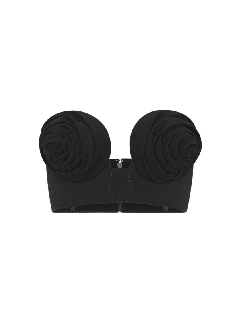 JEAN PAUL GAULTIER JEAN PAUL GAULTIER CONICAL CUP BRA TOP BLACK 