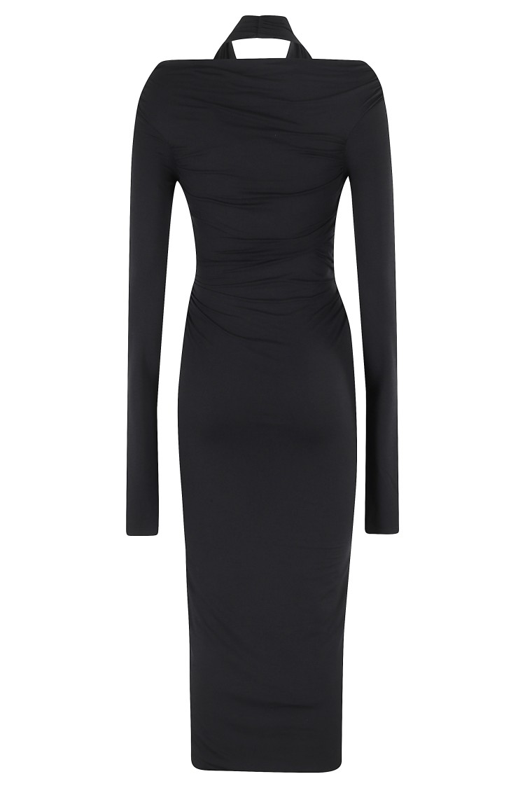 The Andamane Yvonne Midi Dress Ballerina Midi Dress In Black