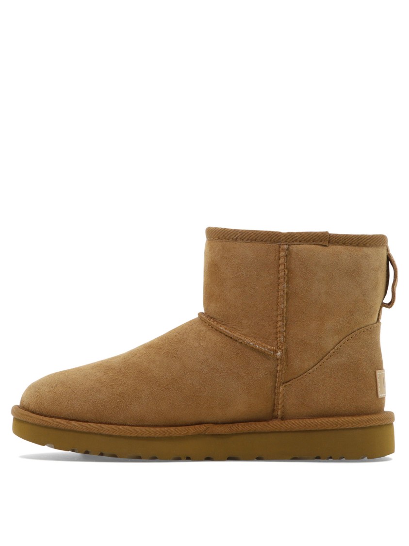 Ugg Short Suede Ankle Boots In Brown