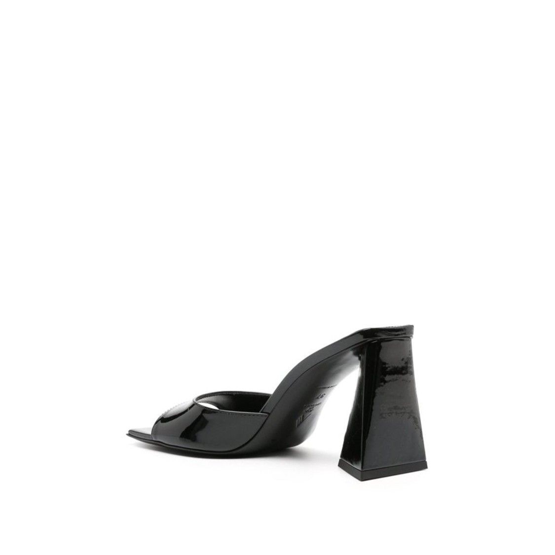 Shop Attico The  Mini Devon 85 Leather Sandals In Black