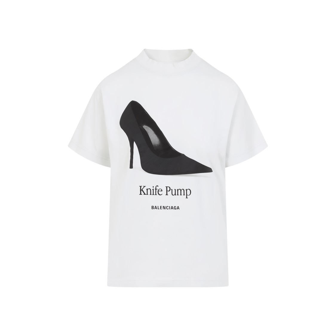 BALENCIAGA BALENCIAGA GRAPHIC HIGH-HEELED SHOE T-SHIRT