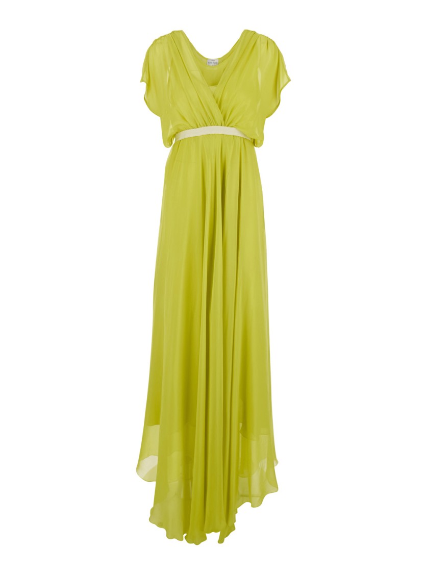 Forte Forte Green Long Dress With V-neck