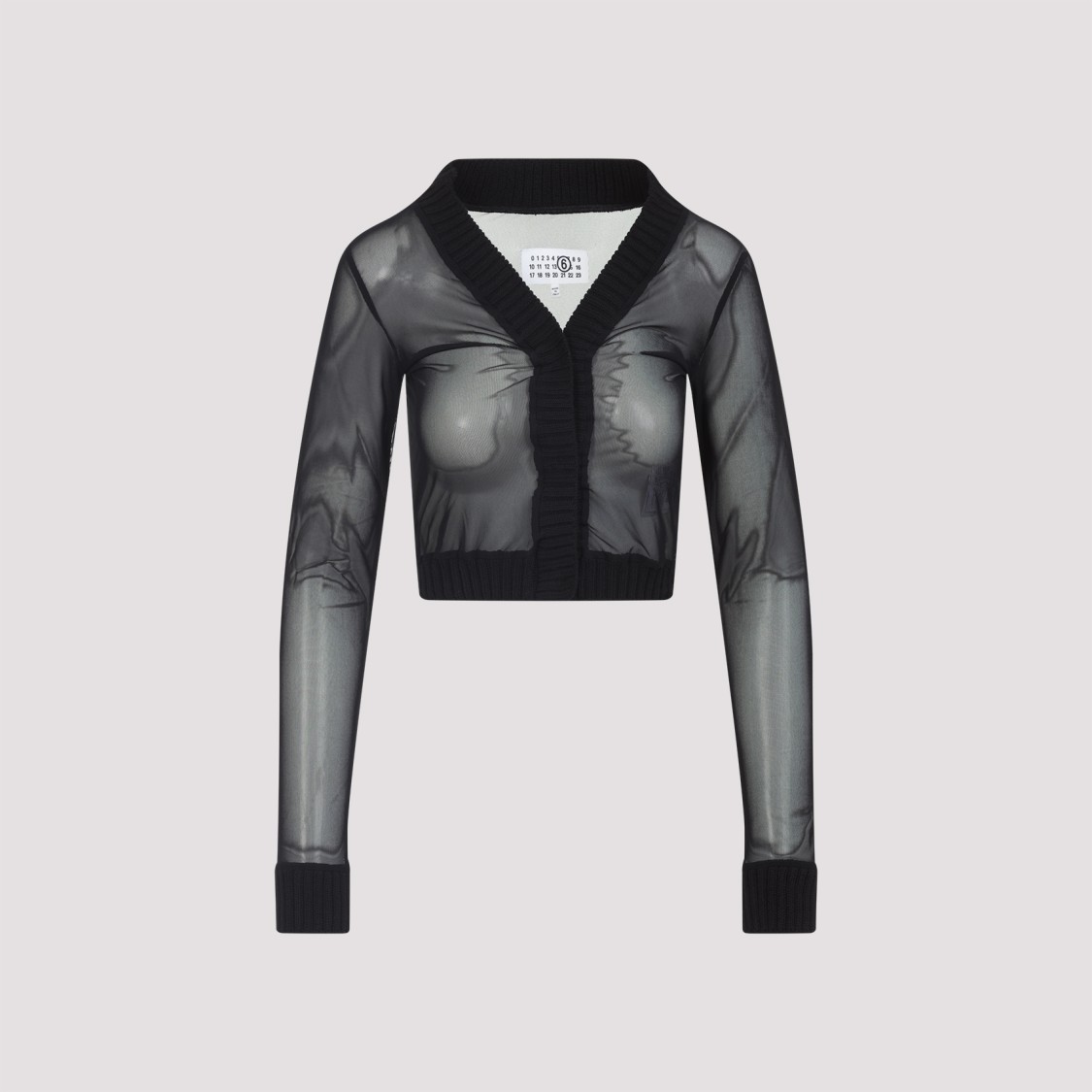 Mm6 Maison Margiela Mm6 By Maison Margiela Black Long Sleeves Top