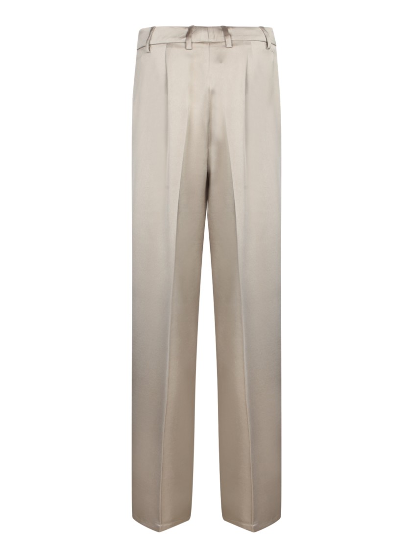BLANCA VITA BLANCA VITA SATIN PALAZZO PANTS IN MASTIC 
