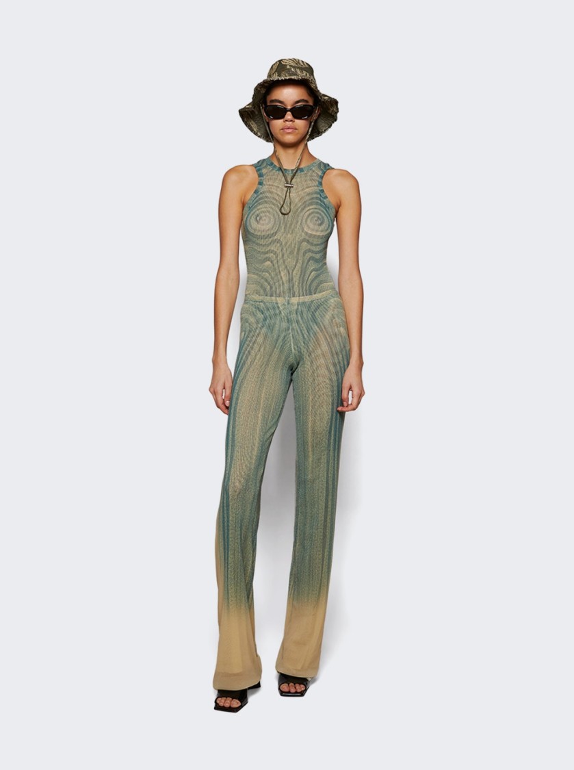 Shop Jacquemus The Artichaut Bucket Hat Jacquard Banana In Grey