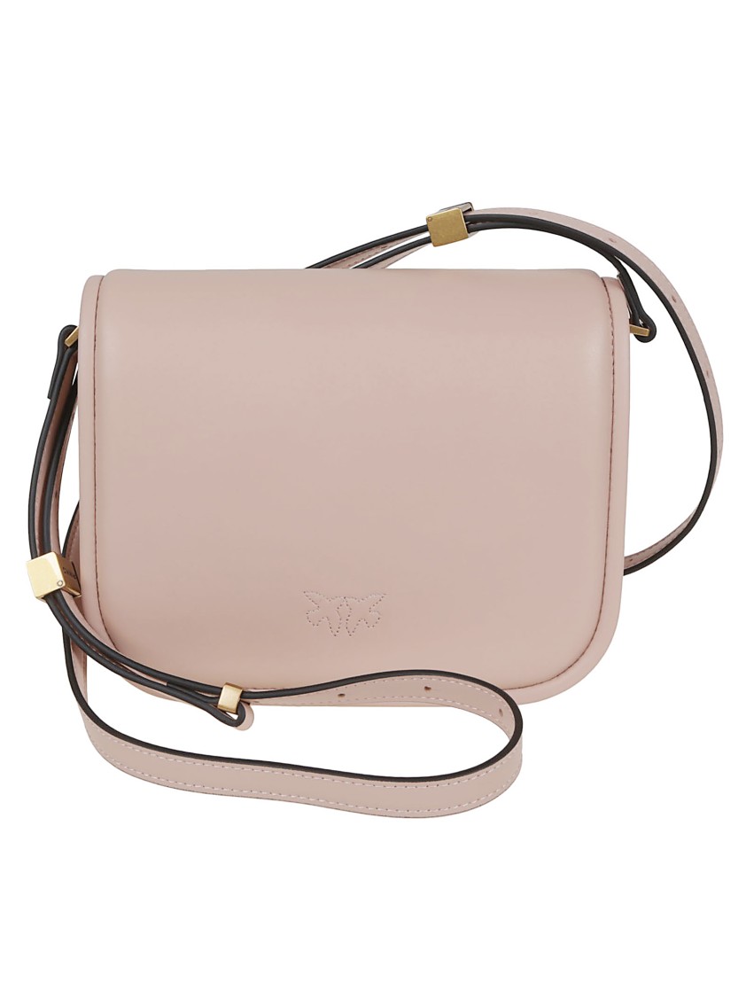 Pinko Structured Crossbody Bag With Decorative Clasp