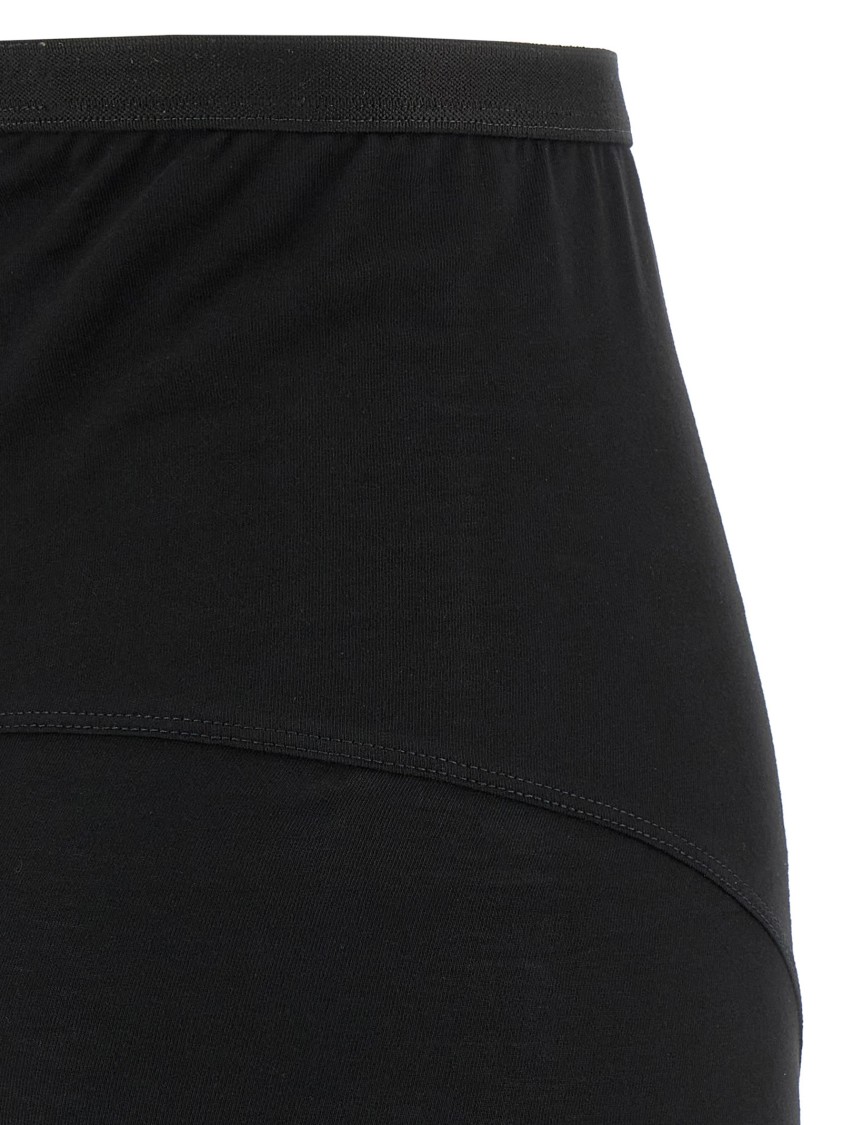 Rick Owens High-waisted Floor-length Skirt With Seam Detailing In Black