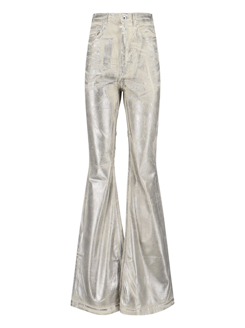 Rick Owens Drkshdw Drkshdw By Rick Owens Bootcut Jeans – Silver