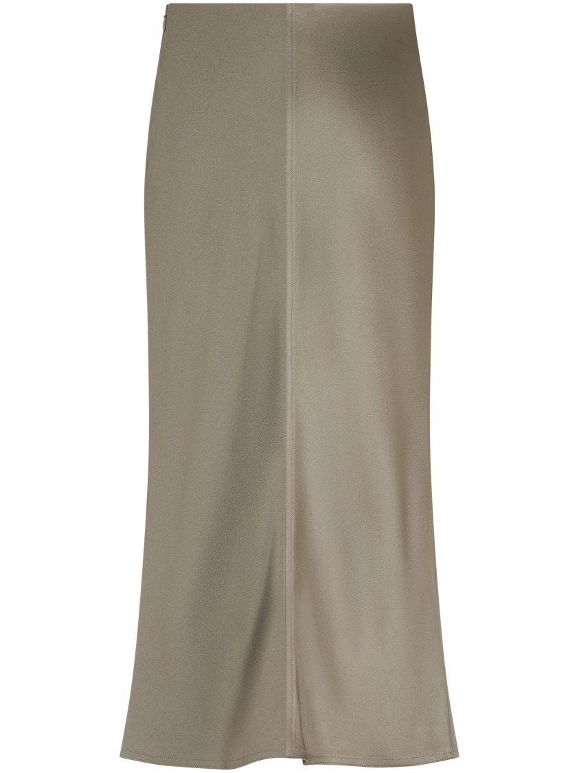 Ami Alexandre Mattiussi Ami Straight Skirt With Subtle Back Slit In Neutral