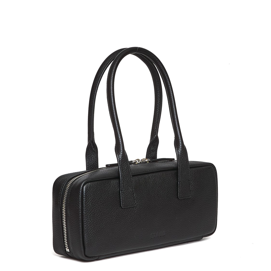 Staud Textured Leather Shoulder Bag With Double-zip Closure