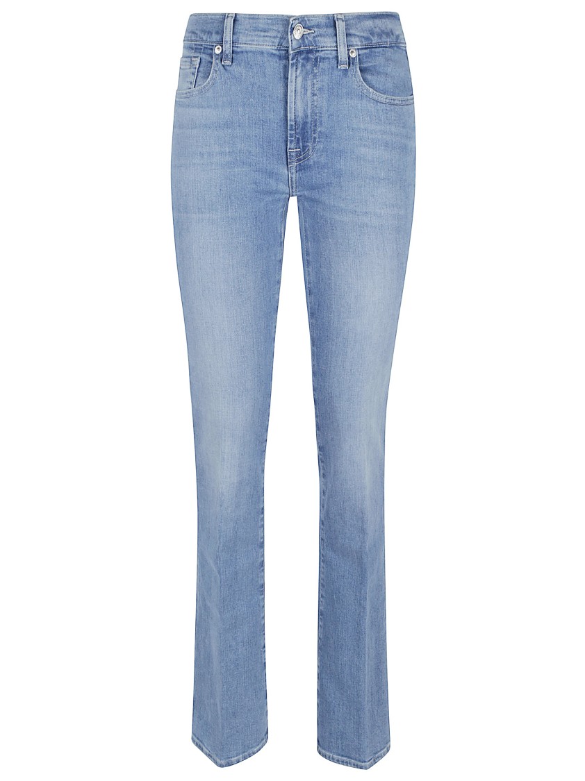 7 For All Mankind Bloom Bootcut Jeans Faded Wash