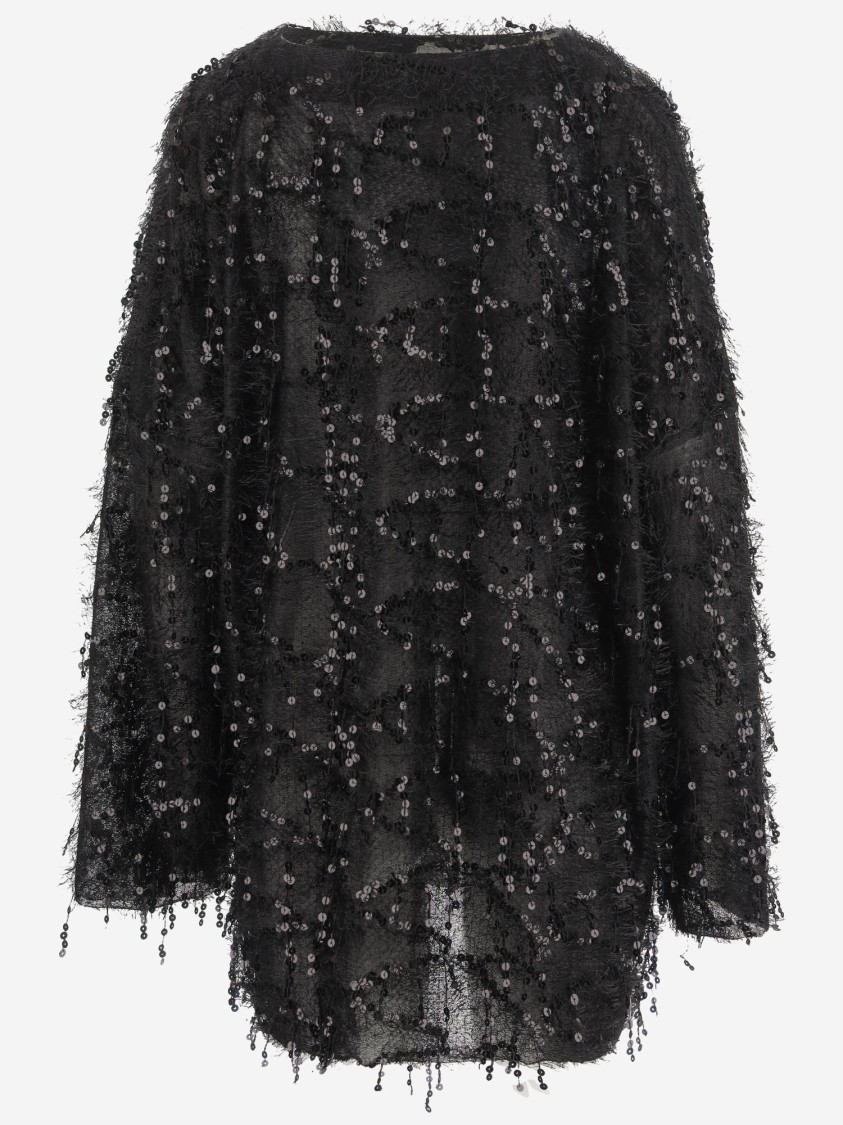 NICCOLÒ PASQUALETTI NICCOLÒ PASQUALETTI LONG SLEEVE T-SHIRT WITH SEQUIN PATTERN