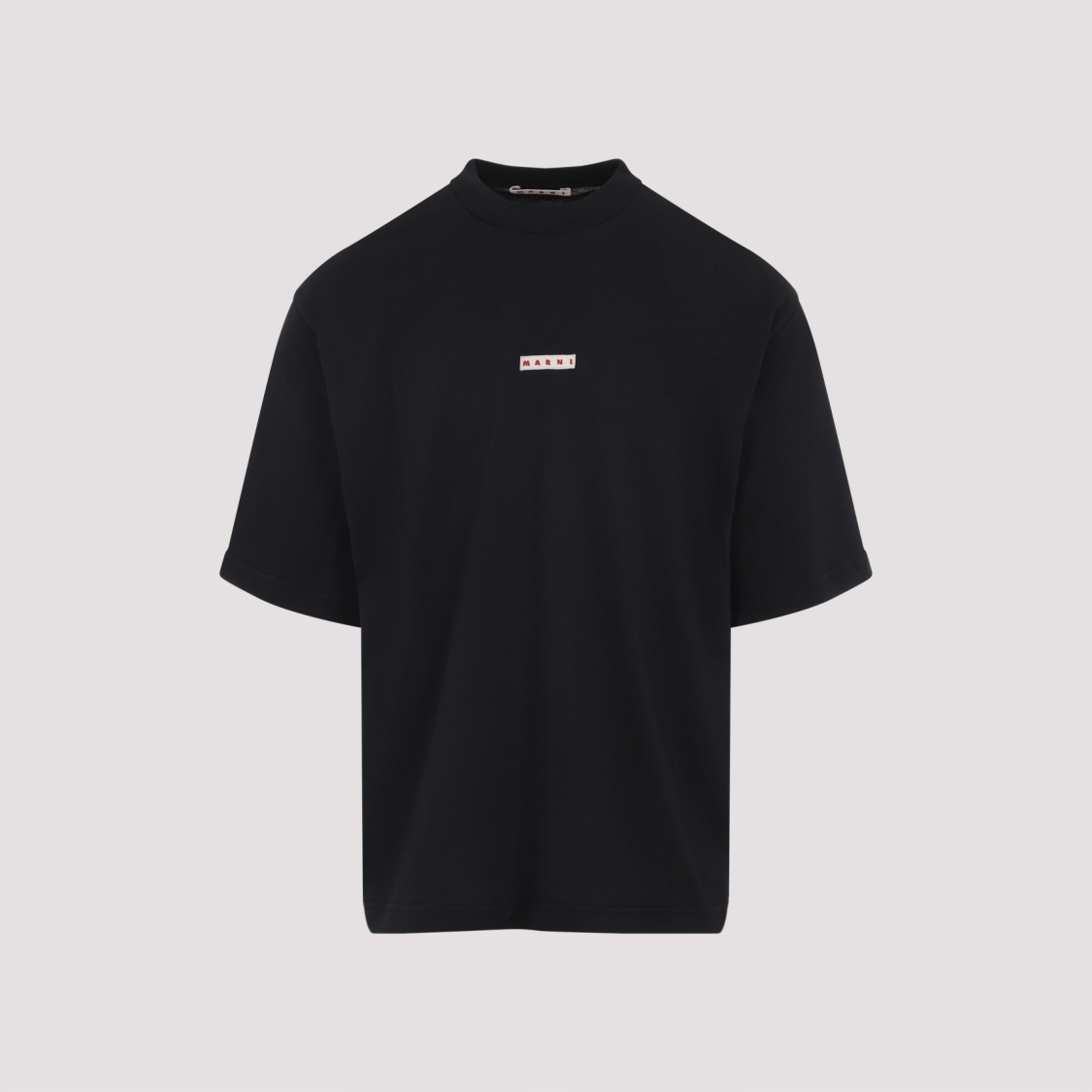 Marni Brand Label T-shirt In Black