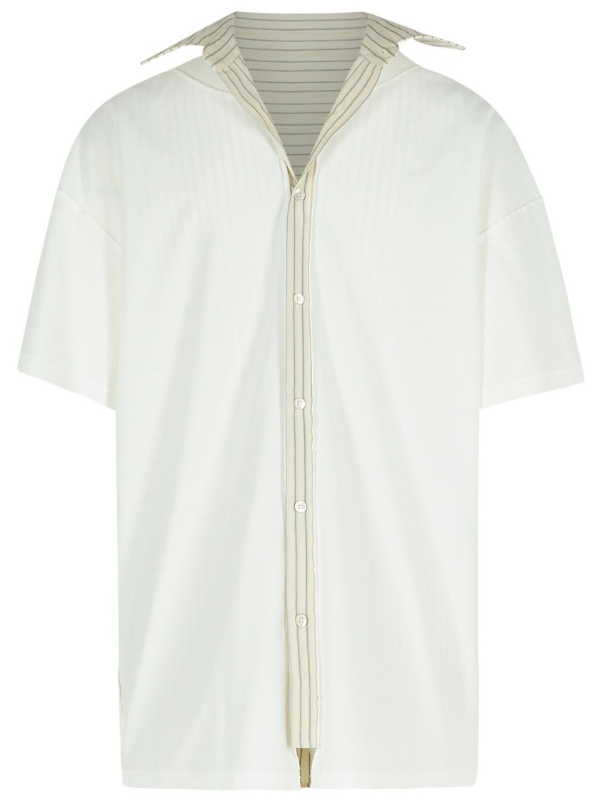 Maison Margiela Inverted White Cotton Shirt Women