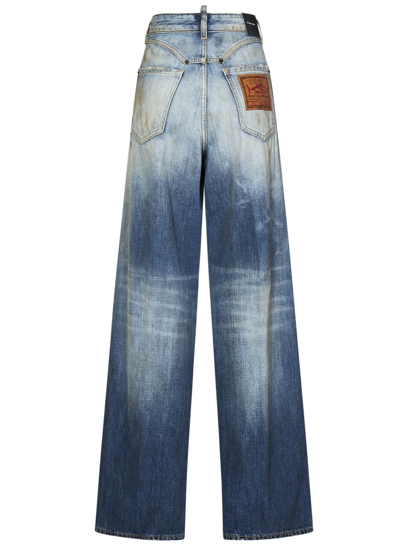Shop Dsquared2 Distressed Denim Jeans In Medium Rusty Nail Wash