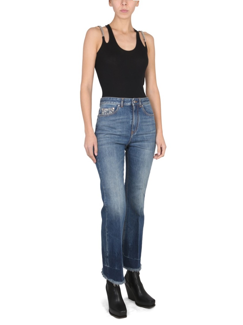 Shop Stella Mccartney Falabella Top In Blue