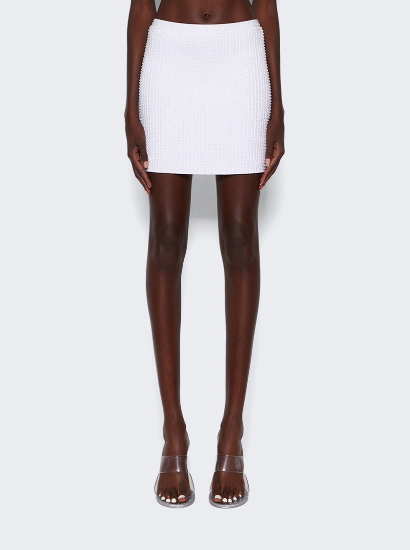 Alexander Wang Clear Crystal Rib Mini Skirt