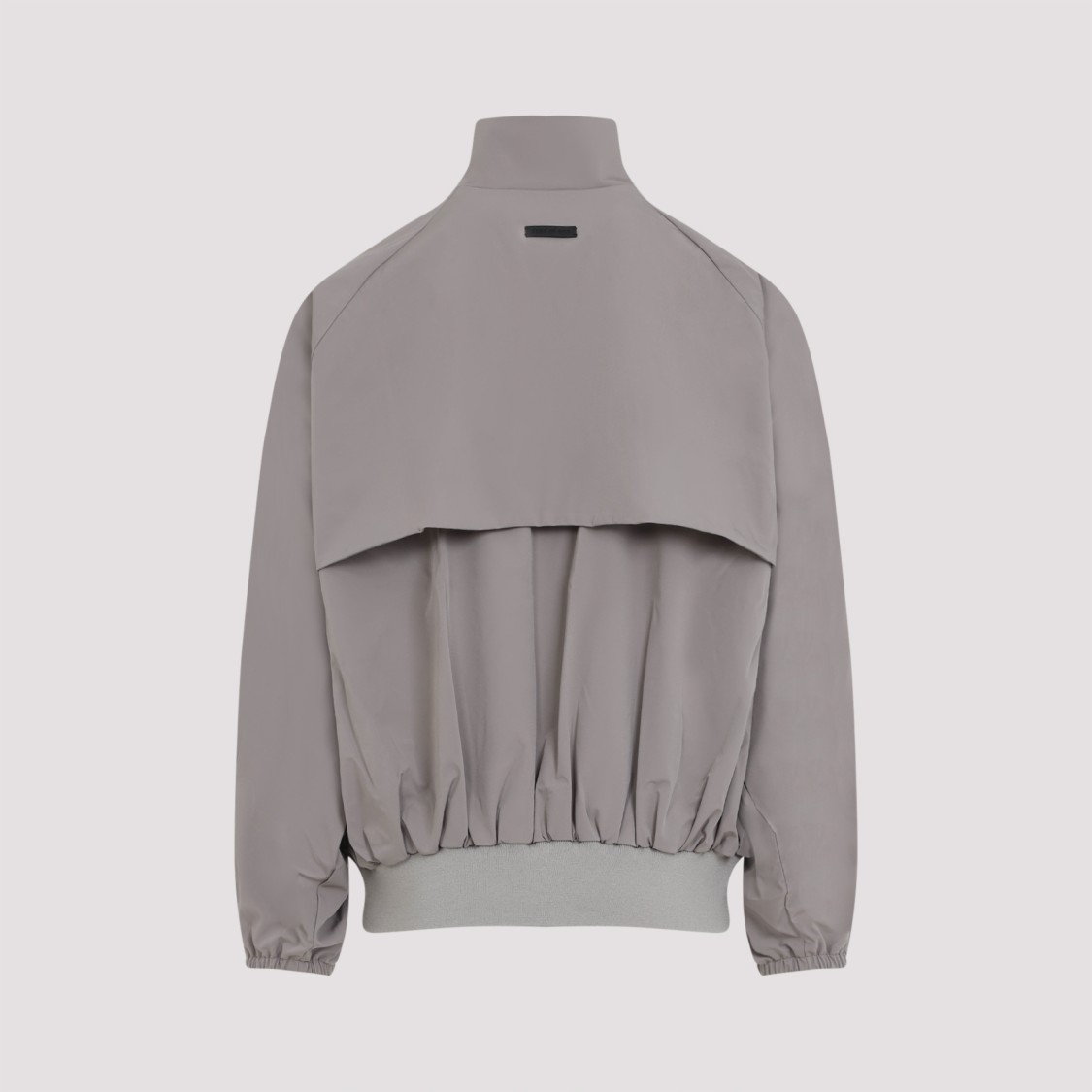 Fear Of God High Neck Track Jacket With Balloon Sleeves In Grey