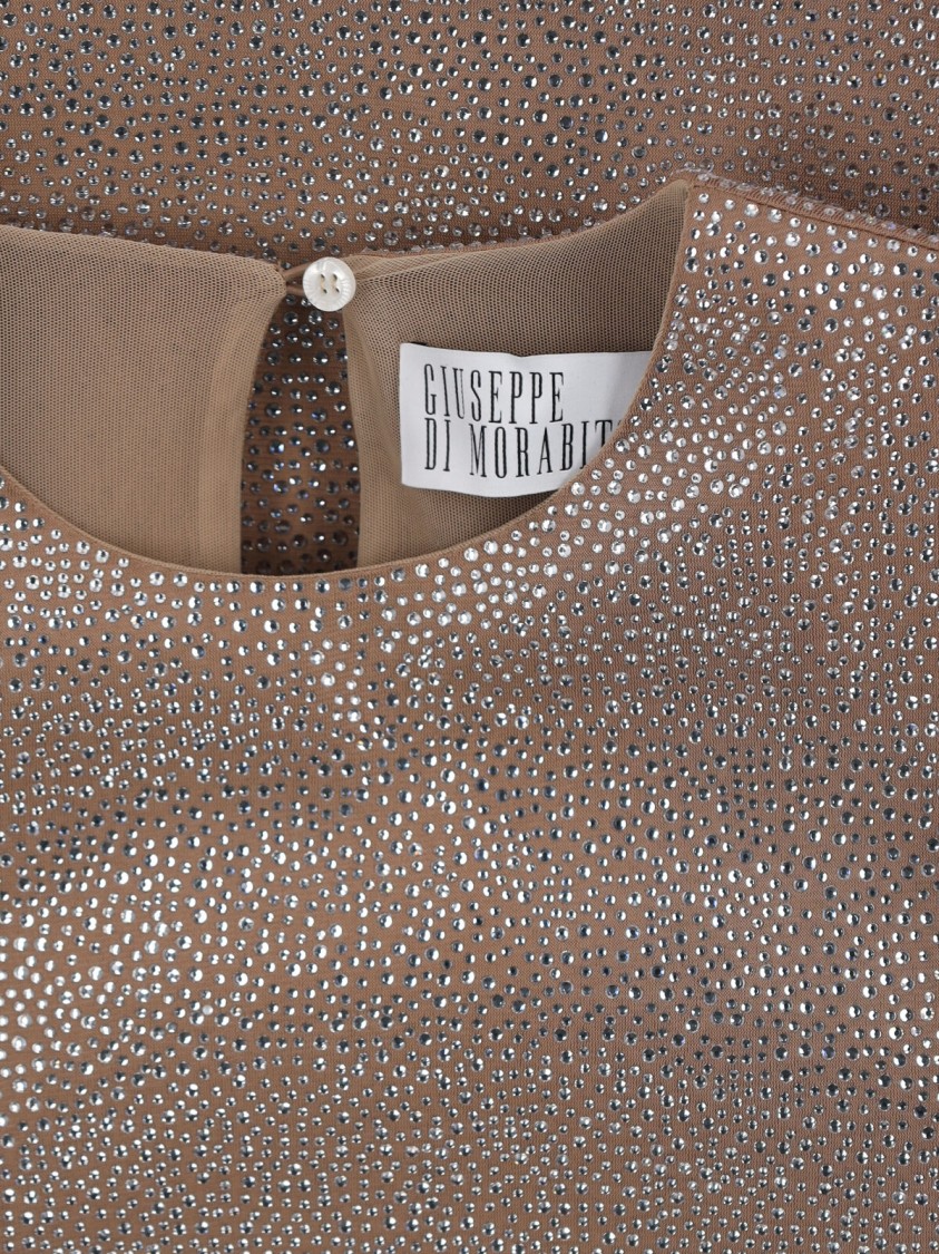 Giuseppe Di Morabito Embellished Viscose Mini Dress