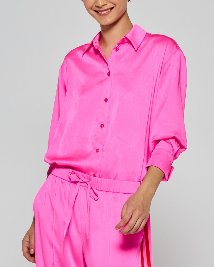 Shop Serena Bute Oversized Shirt '25 - Shocking Pink