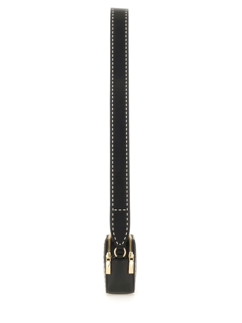 Michael Michael Kors Rectangular Cow Leather Camera Bag In Black