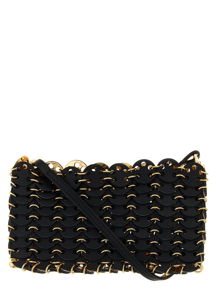 Rabanne Paco '1969 Nano Flip' Reversible Shoulder Strap In Black