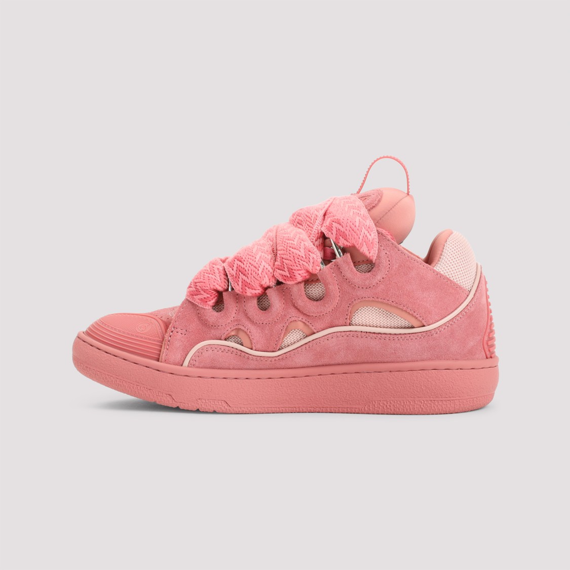 Lanvin Leather Sneakers With Unique Lacing System
