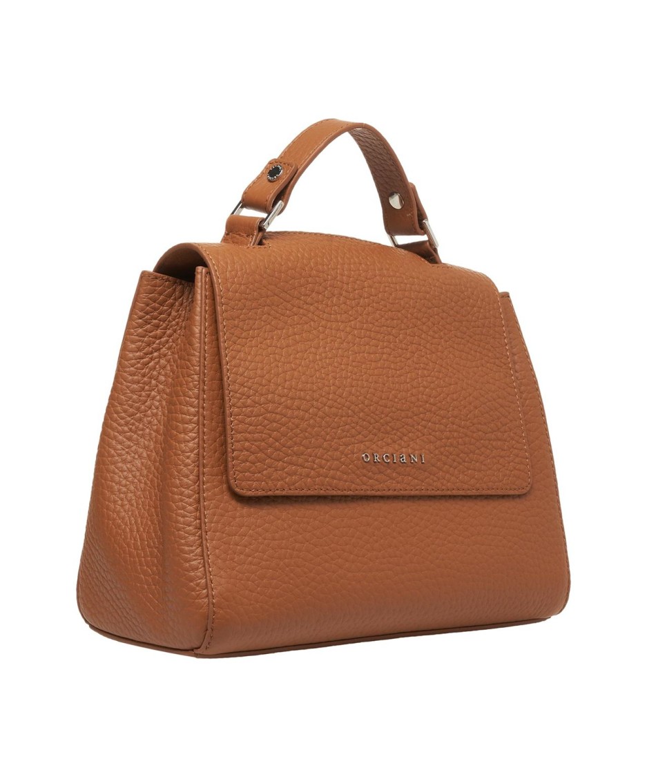Orciani Brown Sveva Soft' Leather Handbag In Brown