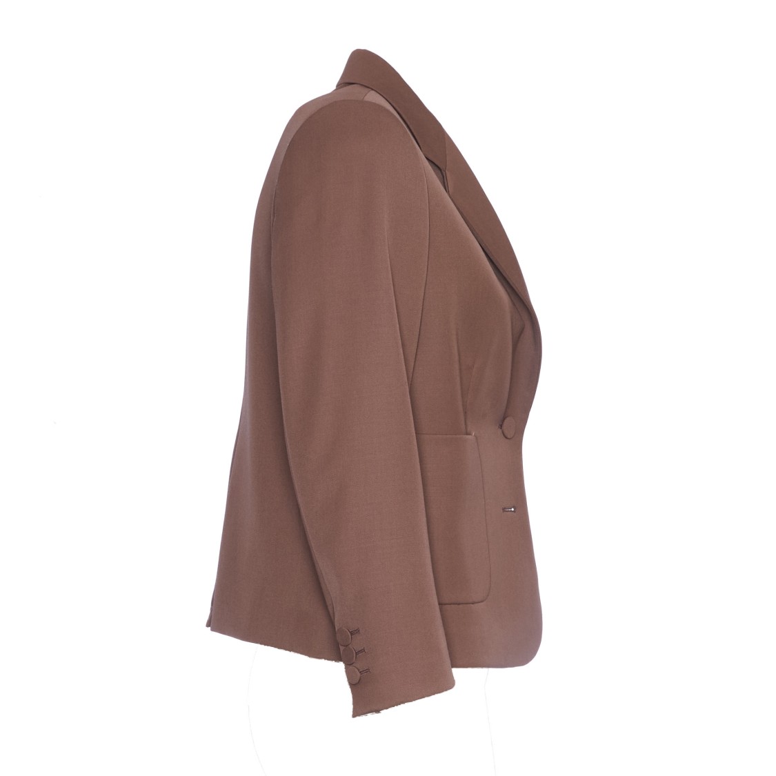 Dries Van Noten Oversized Cropped Blazer In Brown