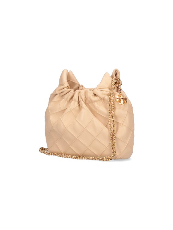 Tory Burch Mini Quilted Nappa Leather Tote With Chain Detail