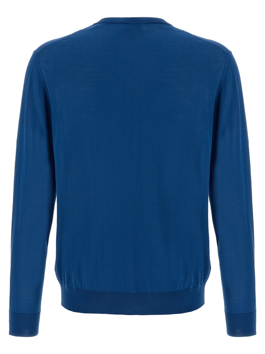 Ballantyne V Neck Sweaters And Cardigans In Blue