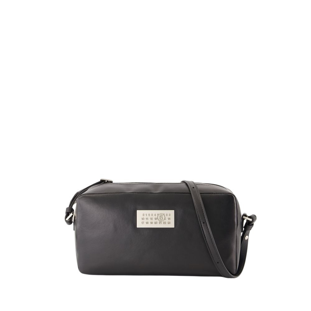 Mm6 Maison Margiela Numeric Soft Crossbody In Black